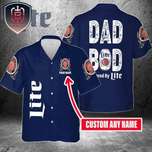 Dad Bod Powered By Miller Lite For Men And Women Hawaiian Shirt