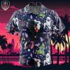 Dark Type Pattern Pokemon Beach Wear Aloha Style For Men And Women Button Up Hawaiian Shirt