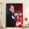 Dawn Staley Is The 2024 Winner Naismith Womens College Coach Of The Year South Carolina Home Decor Poster Canvas