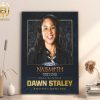 Dawn Staley Has Been Named The Naismith Trophy Coach Of The Year 2024 Home Decor Poster Canvas
