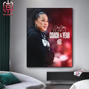 Dawn Staley South Carolina Gamecocks Is The 2024 Coach Of The Year Naismith Trophy Winner Home Decor Poster Canvas