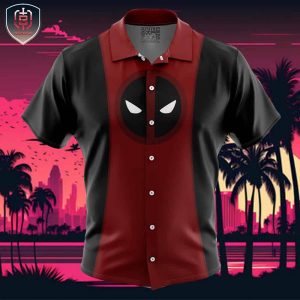 Deadpool Marvel Comics Beach Wear Aloha Style For Men And Women Button Up Hawaiian Shirt