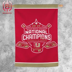 Denver Pioneers 2024 NCAA Frozen Four Men’s Ice Hockey Frozen Four National Champions Two Sides Garden House Flag