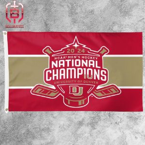 Denver Pioneers 2024 NCAA Men’s Ice Hockey National Champions Logo Two Sides Garden House Flag