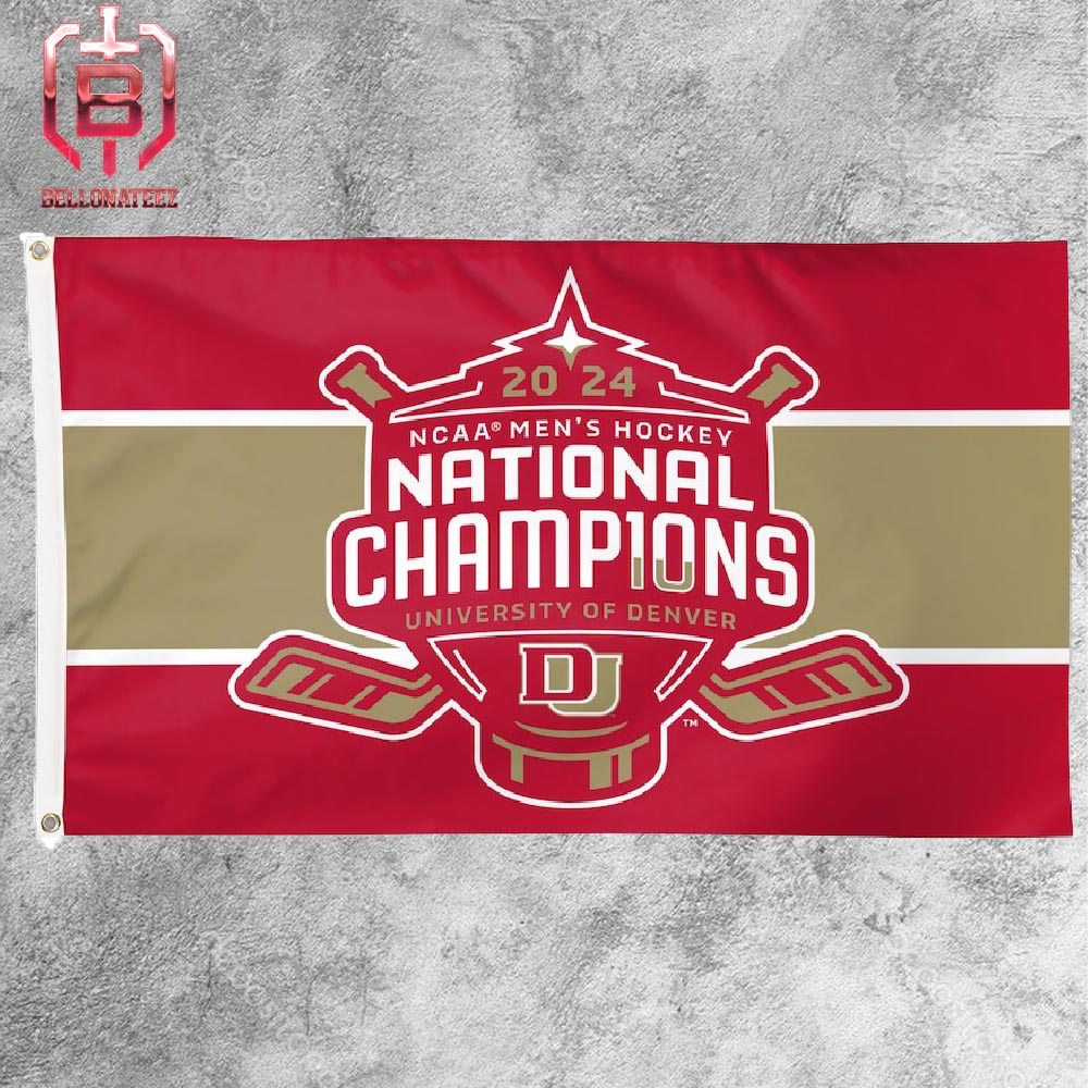 Denver Pioneers 2024 NCAA Men's Ice Hockey National Champions Logo Two ...