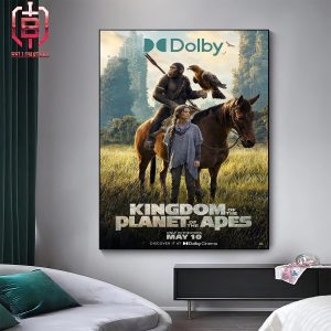 Dolby Cinema Poster For Kingdom Of The Planet Of The Apes Releasing In Theaters On May 10 Home Decor Poster Canvas