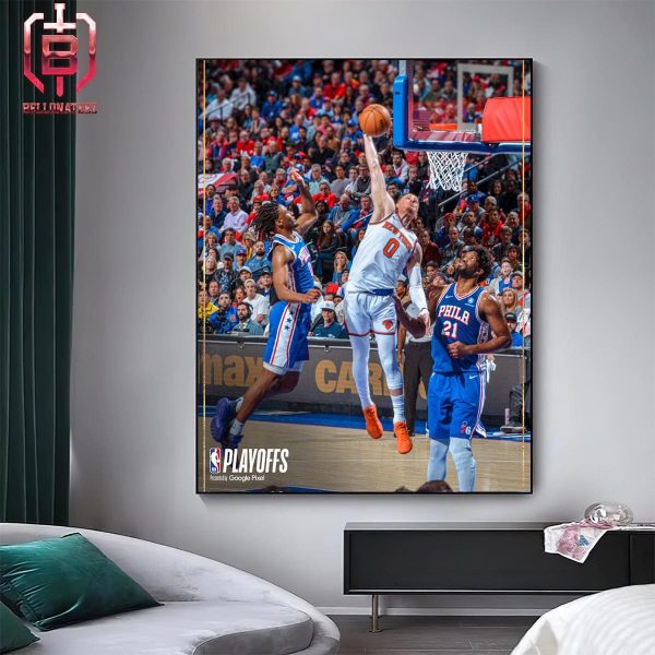 Donte Divicenzo Dunk Moment At Game 3 With 76ers NBA Playoffs Season 2023-2024 Home Decor Poster Canvas