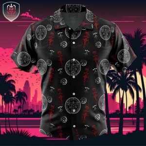 Edward Elric V1 Fullmetal Alchemist Beach Wear Aloha Style For Men And Women Button Up Hawaiian Shirt