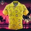 Electric Type Pokemon Pokemon Beach Wear Aloha Style For Men And Women Button Up Hawaiian Shirt