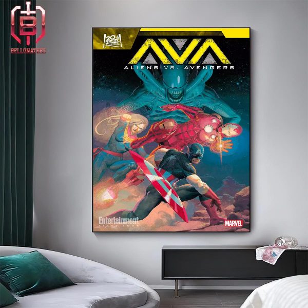 First Look At Alien Versus Avengers A New Comic Series From Writer Jonathan Hickman And Artist Esad Ribic Releasing On July 24 Home Decor Poster Canvas