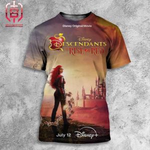 First Poster For Descendant The Rise Of Red Releasing On Disney Plus On July 12 All Over Print Shirt