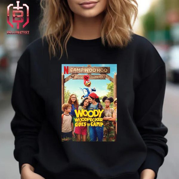 First Poster For Woody Woodpecker Goes To Camp Releasing On Netflix On April 12 Unisex T-Shirt