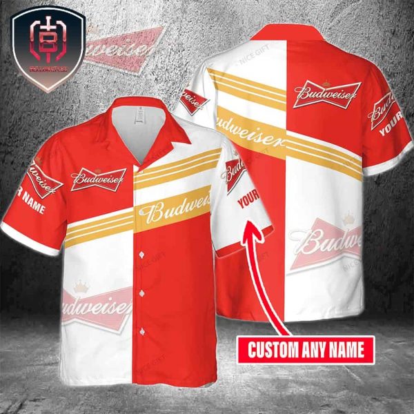 For Men And Women Printed By Budweiser On Hawaiian Shirt