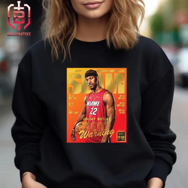 Gold Metal Jimmy Butler Miami Heat On Slam 249 Lastest Issues Cover Heat Warning Unisex T-Shirt