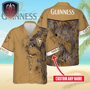 Guinness For Men And Women Aloha Hawaiian Themed Shirt