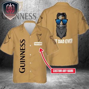 Guinness For Men And Women Best Dad Ever Hawaiian Shirt