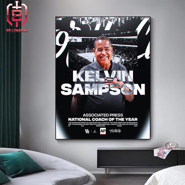 Houston Cougars Coach Kelvin Sampson Is AP National Coach Of The Year For The Second Time In His Career Home Decor Poster Canvas