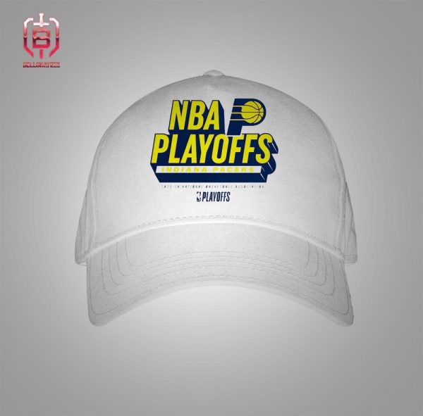 Indiana Pacers 2024 NBA Playoffs Defensive Stance Snapback Classic Hat Cap