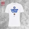 Inter Milan Italian Champions Campioni D’ Italia IM 2Stars Collection Merchandise Limited Two Sides Unisex T-Shirt