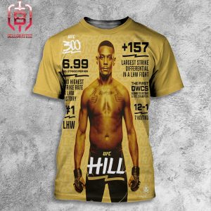 Jamahal Hill LHW’s Go Head To Head This Weekend Versus Alex Pereria UFC 300 Main Event All Over Print Shirt