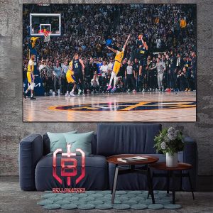 Jamal Murray Game Winner Buzzer Beater Help Denver Nuggets Lead 2-0 In Series Against Lakers NBA Playoffs 2024 Home Decor Poster Canvas