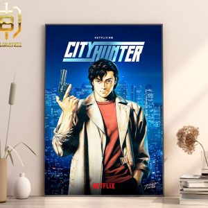 Japanese Manga City Hunter Transform Netflix Movie Ryo Saeba Home Decor Poster Canvas