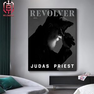 Judas Priest On Revolver Magazine Lastest Cover Issue Heavy Is The Crown Of Horns Home Decor Poster Canvas
