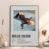 New Poster For Billie Eilish Denim Clothes Home Decor Poster Canvas