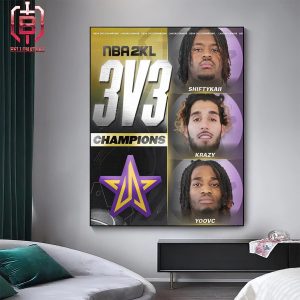 Lakers Gaming Are The 2024 NBA 2K Leauge 3v3 Champions Home Decor Poster Canvas