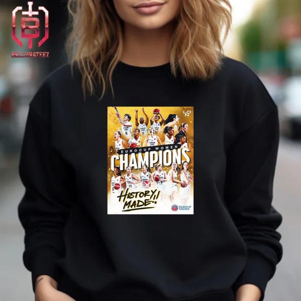 London Lions Are 2024 EuroCup Women’s Basketball Champions Unisex T-Shirt