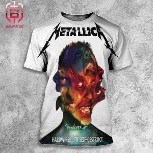 Metallica Drop Hardwired To Self-Destruct In Fender Play All Over Print Shirt