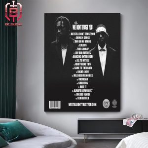Metro Boomin Full Track List We Still Don’t Trust You Released On April 12 2024 Home Decor Poster Canvas
