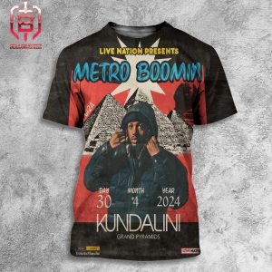 Metro Boomin New Poster For His Special One-Off Show at Pyramids Of Giza In Egypt All Over Print Shirt