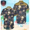 Miller Lite Hawaiian Sea Island Pattern Shirt Summer Beer Hawaiian Shirt