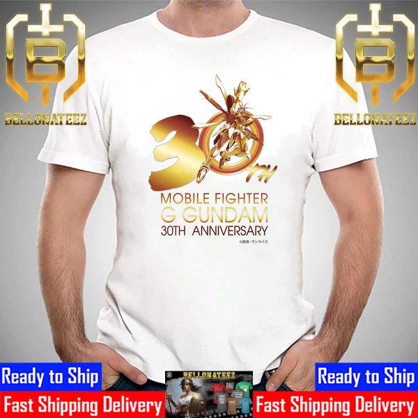 Mobile Fighter G Gundam 30th Anniversary Logo For Gold Unisex T-Shirt