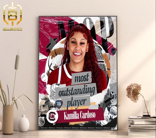 Most Outstanding Player Kamilla Cardoso South Carolina National Championship Gamecock WBB Home Decor Poster Canvas