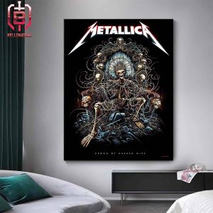 New Art Poster Metallica Crown Of Barbed Wire By Milestang Art Home Decor Poster Canvas