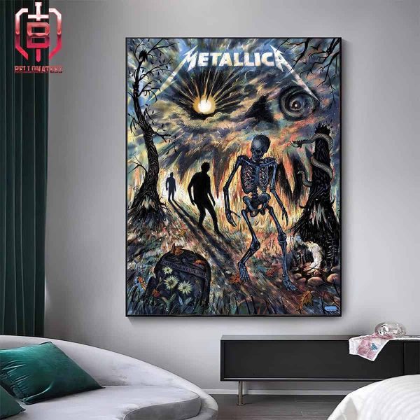 New Art Poster Metallica Sleep Walk My Life Away By Zeb Love Art Home Decor Poster Canvas