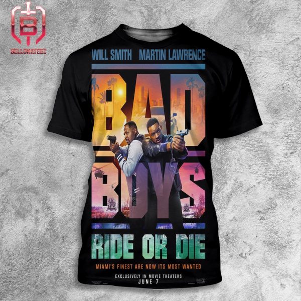 New Poster For Bad Boy Ride Or Die Releasing In Theaters On June 7 All Over Print Shirt