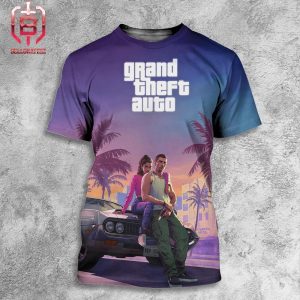 New Poster For Grand Theft Auto VI GTA 6 Coming 2025 All Over Print Shirt