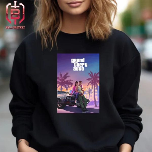 New Poster For Grand Theft Auto VI GTA 6 Coming 2025 Unisex T-Shirt
