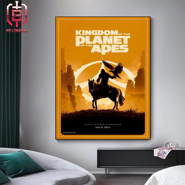 New Poster For Kingdom Of The Planet Of The Apes Releasing In Theaters On May 10 Home Decor Poster Canvas