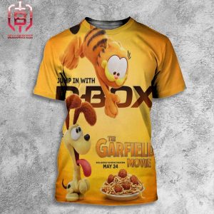 New Poster Jump In With D Box For The Garfield Movie Exclusively In Movie Theaters May 24 All Over Print Shirt