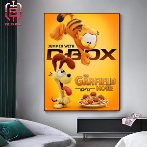 New Poster Jump In With D Box For The Garfield Movie Exclusively In Movie Theaters May 24 Home Decor Poster Canvas