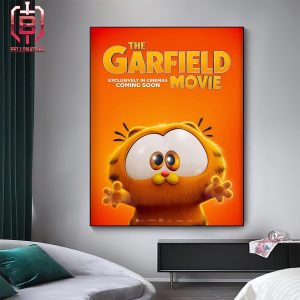 New The Garfield Movie Poster Featuring Baby Garfield Releasing In Theaters On May 24 Home Decor Poster Canvas
