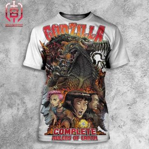 Official Godzilla Complete Rulers Of Earth Poster Premium Merchandise All Over Print Shirt