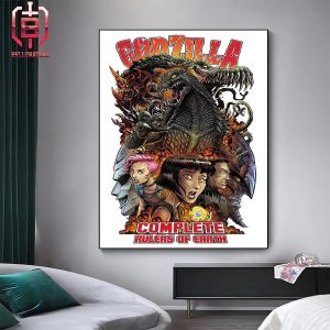 Official Godzilla Complete Rulers Of Earth Poster Premium Merchandise Home Decor Poster Canvas