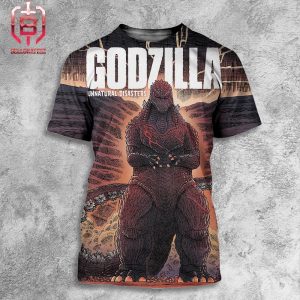 Official Godzilla Unnatural Disaster Poster Premium Merchandise All Over Print Shirt