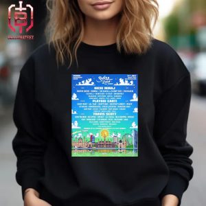 Official Poster For Rolling Loud Europe At Vienna On July 5-7 2024 Unisex T-Shirt