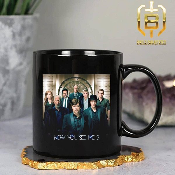 Official Poster Now You See Me 3 Starring Jesse Eisenberg Morgan Freeman Mark Ruffalo Ceramic Mug